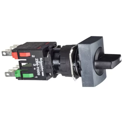   SCHNEIDER XB6DD225B Választókapcsoló, 2 állású, szögletes