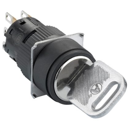 SCHNEIDER XB6EAG221P Kulcsos választókapcsoló, kerek, 2 állású, NO + NC