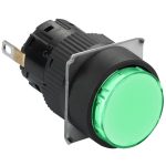 SCHNEIDER XB6EAV3BP Világító nyomógomb, zöld 24V IP65