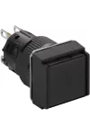 SCHNEIDER XB6ECA21P Harmony XB6 Ø16 komplett nyomógomb fekete NC IP65