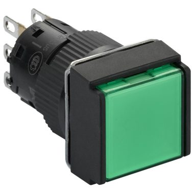 SCHNEIDER XB6ECW3B1P Harmony XB6 Ø16 komplett világító nyomógomb, zöld