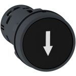 SCHNEIDER XB7NA21343 Nyomógomb fekete-fehér lefelé nyíl 1NO