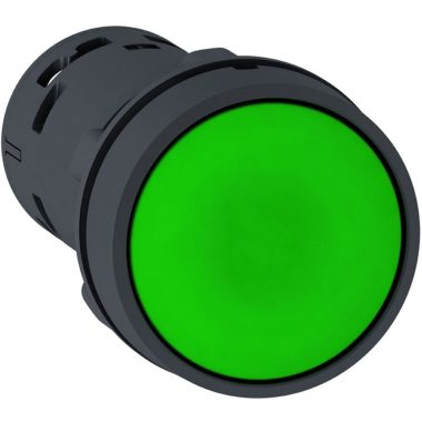 SCHNEIDER XB7NA33 Harmony XB7 monolitikus Ø22 nyomógomb, visszatérő, 2NO, zöld