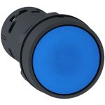 SCHNEIDER XB7NA65 Harmony XB7 monolitikus Ø22 nyomógomb, visszatérő, 1NO+1NC, kék