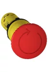 SCHNEIDER XB7NS8445 Harmony XB7 monolitikus Ø22 vészkioldó, forgatásra oldó, 1NC+1NO, piros