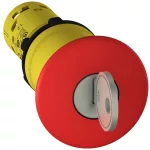 SCHNEIDER XB7NS9444 Piros vészgomb, kulcsos kioldású XB7,tri