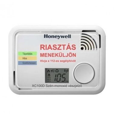 HONEYWELL XC100D-HU-A szén-monoxid (CO) vészjelző, 10 év, 90dB