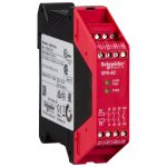   SCHNEIDER XPSAC1321 Preventa biztonsági relé, vészkapcsoló-vészleállító, 3NO, +1 szilárdtest kimenet, 48 VAC, csavaros