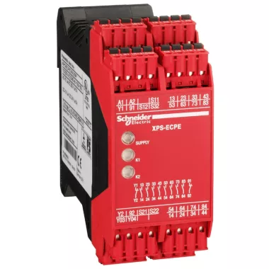SCHNEIDER XPSECPE3930P Preventa XPS biztonsági relé kontaktus bővítő modul, 8 biztonsági kör, 115…230 VAC, csavaros SCHNEIDER XPSECPE3930P Preventa XPS biztonsági relé kontaktus bővítő modul, 8 biztonsági kör, 115…230 VAC, csavaros