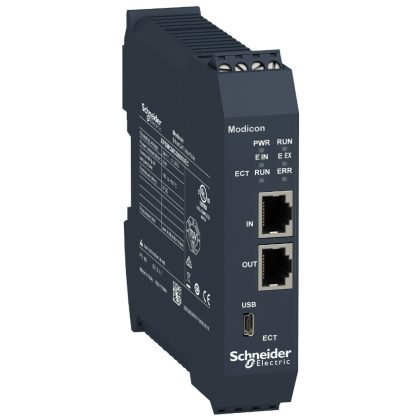   SCHNEIDER XPSMCMCO0000EC Preventa XPS MCM biztonsági vezérlő, kommunikációs modul, EtherCAT, 2xRJ45, csavaros