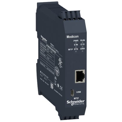   SCHNEIDER XPSMCMCO0000EMG Preventa XPS MCM biztonsági vezérlő, kommunikációs modul, Modbus TCP, 1xRJ45, rugós