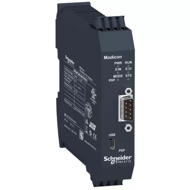 SCHNEIDER XPSMCMCO0000PBG Preventa XPS MCM biztonsági vezérlő, kommunikációs modul, Profibus DP, SUB-D9, rugós