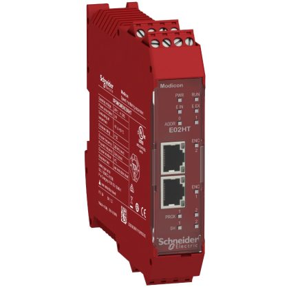   SCHNEIDER XPSMCMEN0200HT Preventa XPS MCM biztonsági vezérlő, biztonsági sebességfigyelő modul, 2 HTL enkóder + 2 közelités értékelő bemenet