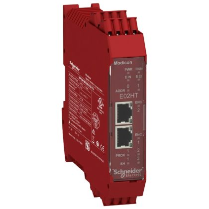   SCHNEIDER XPSMCMEN0200HTG Preventa XPS MCM biztonsági vezérlő, biztonsági sebességfigyelő modul, 2 HTL enkóder + 2 közelités értékelő bemenet