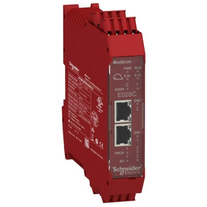   SCHNEIDER XPSMCMEN0200SCG Preventa XPS MCM biztonsági vezérlő, biztonsági sebességfigyelő modul, 2 Sin/Cos enkóder + 2 közelités értékelő bemenet