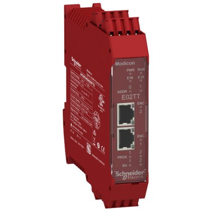   SCHNEIDER XPSMCMEN0200TTG Preventa XPS MCM biztonsági vezérlő, biztonsági sebességfigyelő modul, 2 TTL enkóder + 2 közelités értékelő bemenet