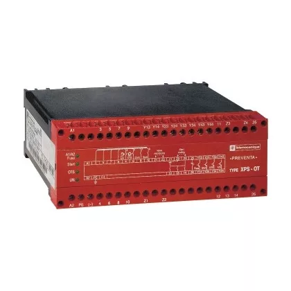   SCHNEIDER XPSOT3444 Preventa XPS OT biztonsági relé, túlfutás figyeléssel, 115 VAC