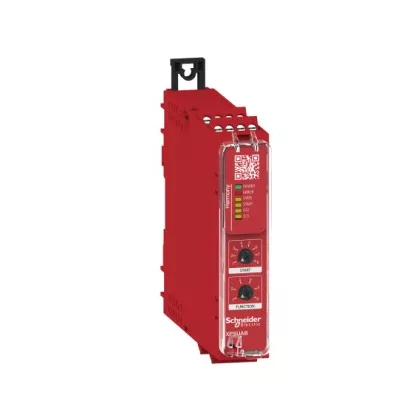 SCHNEIDER XPSUAB31CP Preventa biztonsági relé modul, Cat.1, biztonsági be/ki: 1/1CO, PNP, 48-230VAC/DC, csavaros, nem bővíthető