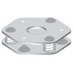   SCHNEIDER XUSZFB2 Biztonsági fényfüggöny tányértalp 2 tányér