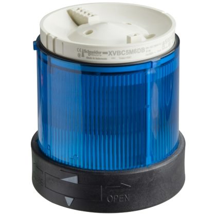   SCHNEIDER XVBC5B6 XVB fényoszlop fénymodul, LED, villogó, kék, 24 VAC/DC