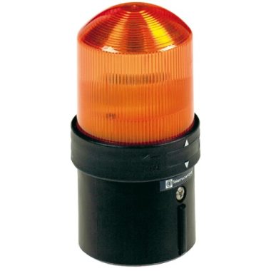 SCHNEIDER XVBL0B5 XVB Folytonos fényű LED-es villogó jelzőoszlop narancssárga 24V ACDC