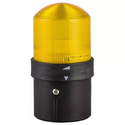   SCHNEIDER XVBL0B8 XVB Folytonos fényű LED-es villogó jelzőoszlop sárga 24V ACDC
