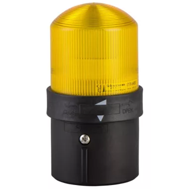 SCHNEIDER XVBL0M8 XVB Folytonos fényű LED-es villogó jelzőoszlop sárga 230 VAC