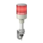   SCHNEIDER XVGB1SFA Harmony Easy komplett fényoszlop, 1 szintes, piros, villanó, 24 VAC/DC, tartócsöves, L-konzolos rögzítésűhangj.,