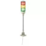   SCHNEIDER XVGB3SM Harmony Easy komplett fényoszlop, 3 szintes, piros-narancs-zöld, 24 VAC/DC, tartócsöves, csavaros, elhajtható, hangj.,