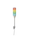 SCHNEIDER XVGB4 Harmony Easy komplett fényoszlop, 4 szintes, piros-nar.-zöld-kék, 24 VAC/DC, tartócsöves, L-konzolos rögzítésű