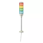   SCHNEIDER XVGB4H Harmony Easy komplett fényoszlop, 4 szintes, piros-nar.-zöld-kék, 24 VAC/DC, tartócsöves, csavaros,
