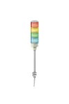 SCHNEIDER XVGB4ST Harmony Easy komplett fényoszlop, 4 szintes, piros-nar.-zöld-kék, 24 VAC/DC, furatba rögzíthető, tartócsöves, hangj.,