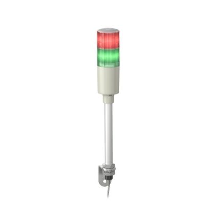   SCHNEIDER XVGM2 Harmony Easy komplett fényoszlop, 2 szintes, piros-zöld, 230 VAC, tartócsöves, L-konzolos rögzítésű