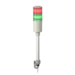   SCHNEIDER XVGM2S Harmony Easy komplett fényoszlop, 2 szintes, piros-zöld, 230 VAC, tartócsöves, L-konzolos rögzítésűhangj.,