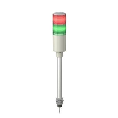 SCHNEIDER XVGM2T Harmony Easy komplett fényoszlop, 2 szintes, piros-zöld, 230 VAC, furatba rögzíthető, tartócsöves,