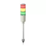   SCHNEIDER XVGM3ST Harmony Easy komplett fényoszlop, 3 szintes, piros-narancs-zöld, 230 VAC, furatba rögzíthető, tartócsöves, hangj.,