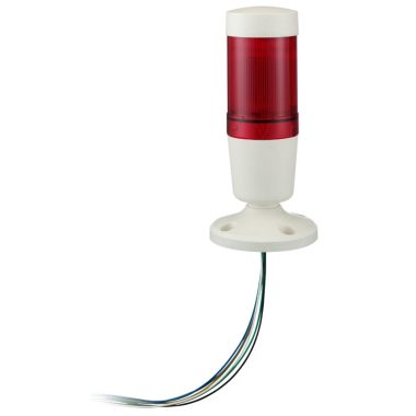 SCHNEIDER XVMM2RSWSB XVM komplett fényoszlop, folyamatos piros LED, akusztikus egységgel 230  VAC, álló