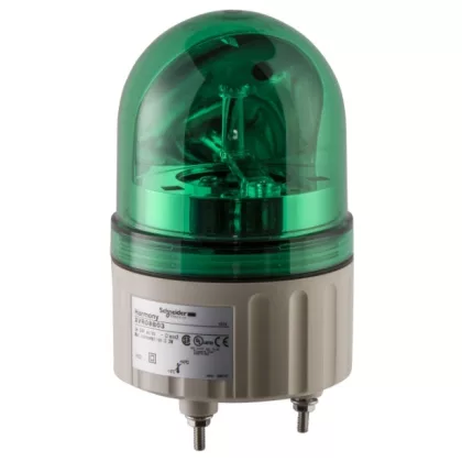   SCHNEIDER XVR08B03 Forgótükrös jelzőfény, 84mm, IP23, zöld, 24 VAC/DC