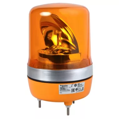 SCHNEIDER XVR10B05 Forgótükrös jelzőfény, 106mm, IP23, narancs, 24 VAC/DC