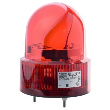SCHNEIDER XVR12B04S Forgótükrös jelzőfény, 120mm, IP23, piros, 24 VAC/DC, berregővel