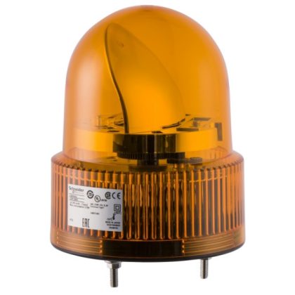   SCHNEIDER XVR12B05 Forgótükrös jelzőfény, 120mm, IP23, narancs, 24 VAC/DC