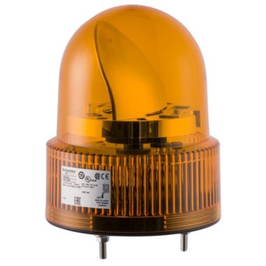 SCHNEIDER XVR12B05S Forgótükrös jelzőfény, 120mm, IP23, narancs, 24 VAC/DC, berregővel
