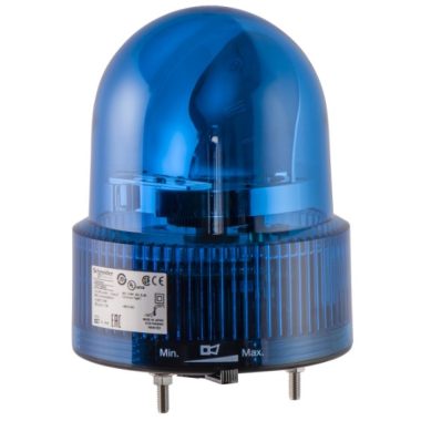 SCHNEIDER XVR12B06S Forgótükrös jelzőfény, 120mm, IP23, kék, 24 VAC/DC, berregővel