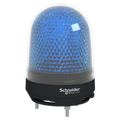   SCHNEIDER XVR3B06S Multifunkciós forgó jelzőegység, LED, 100mm, IP23, kék, berregővel, 12-24 VAC/DC