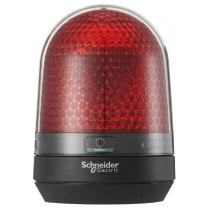 SCHNEIDER XVR3M04 Multifunkciós forgó jelzőegység, LED, 100mm, IP65, piros, 100-230 VAC