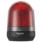   SCHNEIDER XVR3M04S Multifunkciós forgó jelzőegység, LED, 100mm, IP23, piros, berregővel, 100-230 VAC