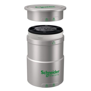 SCHNEIDER XVUC21BQ XVU Fényoszlop alapegység, szürke, fedéllel, 24V AC/DC