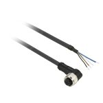   SCHNEIDER XZCP1041L5 Dugaszolható anya típusú csatlakozó , pipa alakú, 5m kábel, XUM, XUD-hez