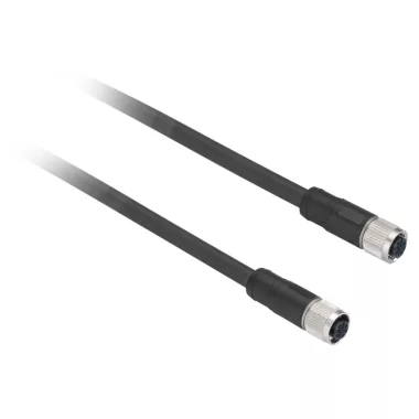 SCHNEIDER XZCPV11V12L2 PRE WIRED CONNECTOR PVC, FEMALE M12 STRA