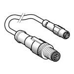 SCHNEIDER XZCR1511040A1 Kábel dugaszol. csatlakozókkal